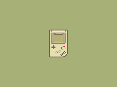 GameBoy Icon. 64by64 64x64 classic design flat gameboy icon iconaday nintendo