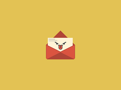 Spam Mail Icon. 64by64 64x64 design email flat icon iconaday mail nigerianprince spam