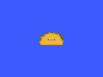Taco Icon. 64by64 64x64 design flat food icon iconaday mexican salsa taco