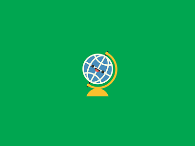 Earth Globe Icon.