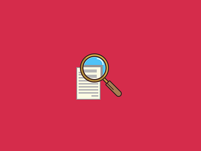 Magnifying Glass Icon. 64by64 64x64 design flat glass icon iconaday lens magnifying