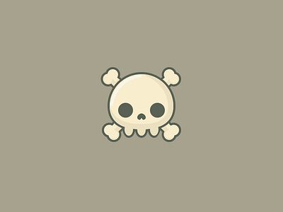 Skull Icon. 64by64 64x64 aniconaday design flat flat design halloween icon october skulls