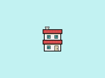 House Icon. 64by64 64x64 aniconaday casa design flat flat design home house icon
