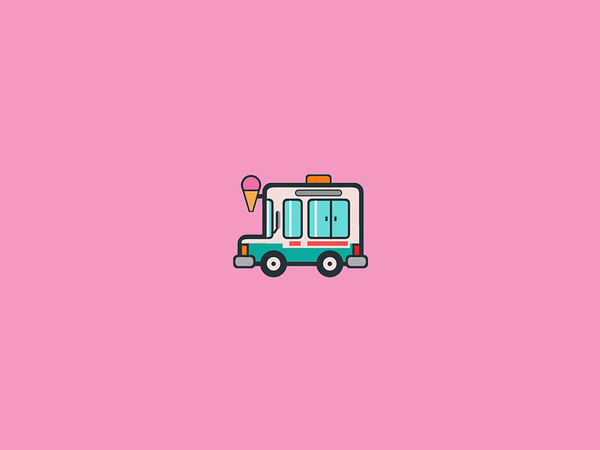 Ice-Cream Truck Icon. by Dave Gamez on Dribbble