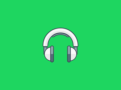 Spotify Headphones. design flat headphones icon iconaday spotify support
