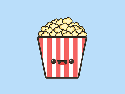 Pop-Corn Icon 64by64 64x64 flat happyicons icon icon design illustration popcorn popcorn day