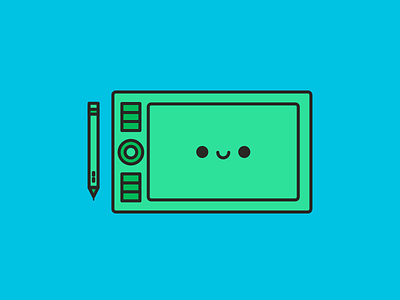 Wacom Tablet Icon. 64by64 64x64 design flat happyicons icon icondesign tablet wacom