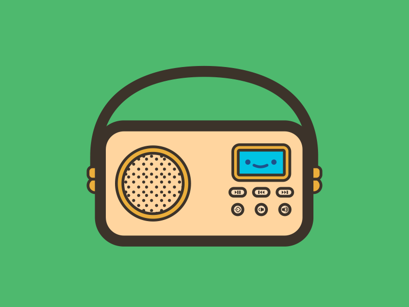 Retro Speaker Icon. by Dave Gamez on Dribbble