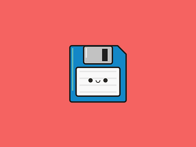 Save Icon. A.K.A. Floppy Disk Icon. 64by64 64x64 flat design floppydisk happyicons icon iconaday icondesign saveicon