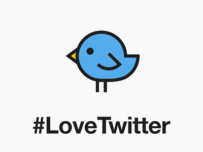 Happy 10th Birthday Twitter. bird blue design graphic iconaday iconography icons illustration lovetwitter outline twitter vector