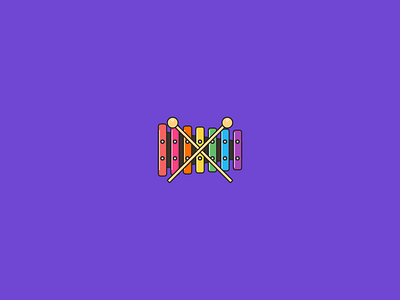 Xylophone. 36 Days of Type - X 36days x 36daysoftype art design graphic graphicdesign iconaday iconography icons illustration outline vector