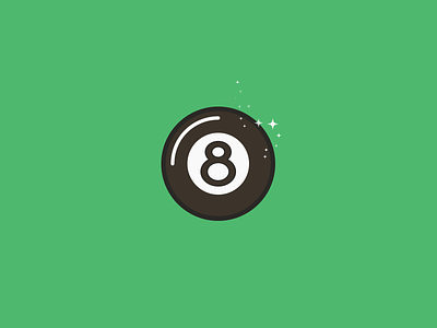 Magic Eight Ball. 36 Days of Type - 8 36days 8 36daysoftype art design graphic graphicdesign iconaday iconography icons illustration outline vector