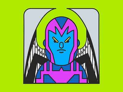 Archangel - Classic Costume. archangel classic comics flat illustration marvel xmen xmenapocalypse