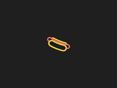 Neon Icons - Hotdog. art design fastfood graphicdesign hotdog iconaday iconography icons illustration neon outline vector