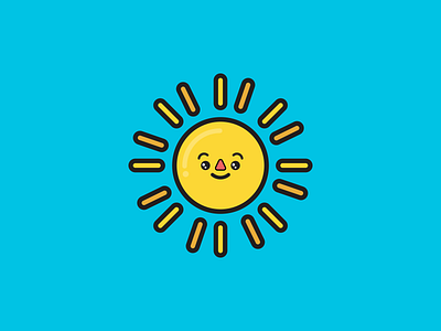 Sunny Summer. art design graphicdesign icon iconaday iconography icons illustration outline summer sun vector