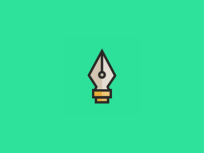 Nib icon. by Dave Gamez on Dribbble