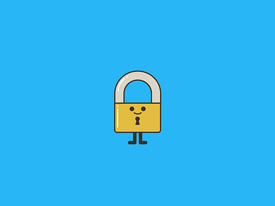 Lock Icon. art design graphicdesign happy iconaday iconography icons illustration lock outline security vector
