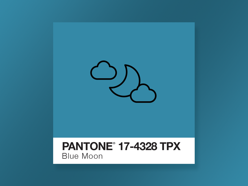 Blue Moon Pantone Icon. by Dave Gamez on Dribbble