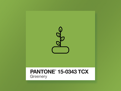 Greenery Pantone Icon