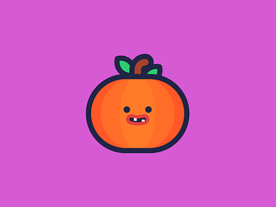 Mr. Pumpkin character design flat design halloween illustration october pumpkin vector