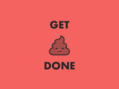 Get 💩 Done! davegamez design flat getshitdone icon icon design poo poo emoji shit emoji vector