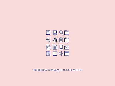 16x16 Pixel Icon set 16x16 design icon icon design icons line icon pixel wip