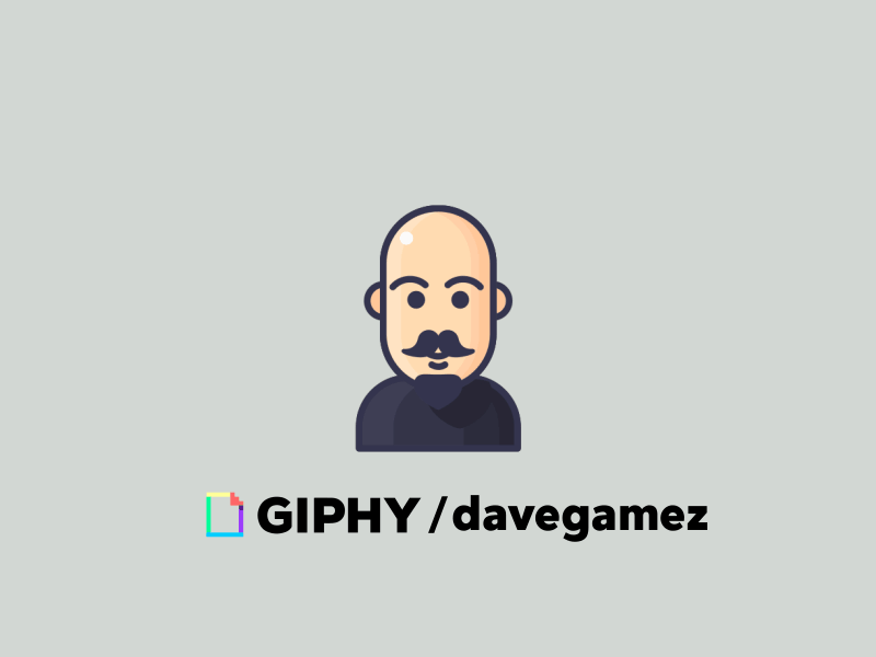 Dave on Giphy Avatar animation davegamez design gif graphic graphicdesign iconaday iconography loop motion motion graphics vector