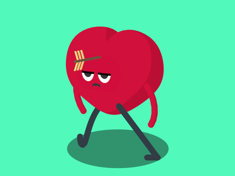 Happy Valentines Day!! animation davegamez design flatdesign gif graphic graphicdesign heart loop mograph valentines vector