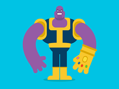 Thanos. animationsmashdown avengers character design color davegamez design graphic graphicdesign illustration thanos vector wip