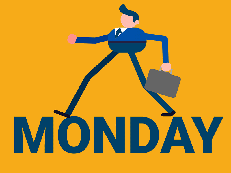 Late For Monday animation character design dailyrender gif late loop monday mondays motion graphics walkcycle work