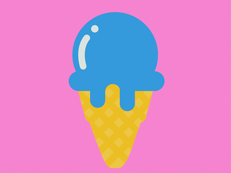 Ice Cream. ae after effects animation daily render davegamez gif ice cream loop mograph motion design motion graphics