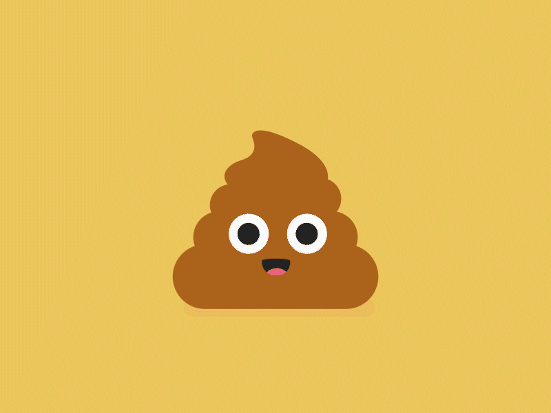 Happy World Emoji Day!! 💩⁣⁣ ⁣⁣⁣⁣ aftereffects animation characterdesign emoji gif loop poop poopemoji worldemojidy