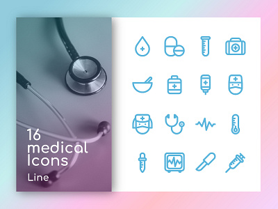 Medical Icons In Line app icons health icon icon set icons illustration line medical outline ui