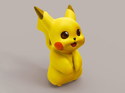 Pikachu ⚡️ 3d illustration pikachu pokemon sculpting zbrush