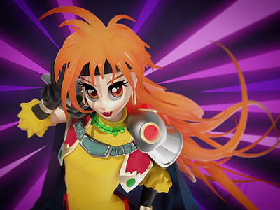 Lina Inverse 3d anime character design sculpting slayers zbrush
