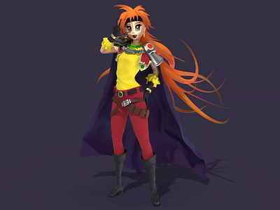 Lina Inverse 3d animation anime sculpting zbrush