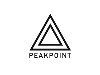 PEAKPOINT arrow branding colorful dots colorfuldots concept llc logo minimal mountain plain top white