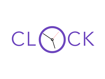 Clock branding clock colorful dots colorfuldots concept llc logo minimal plain purple red time