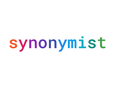 Synonymist branding colorful dots colorful dots llc colorfuldots concept logo minimal typography