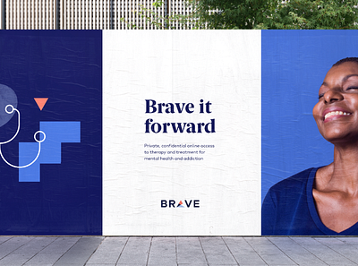 Brave Health Posters branding design logo typography