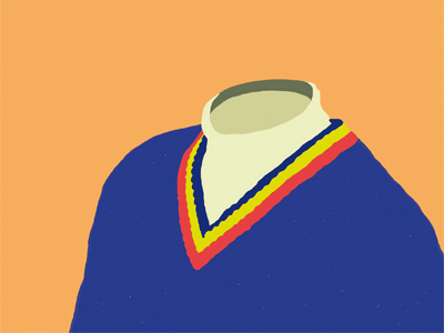 Neck sweater illustration