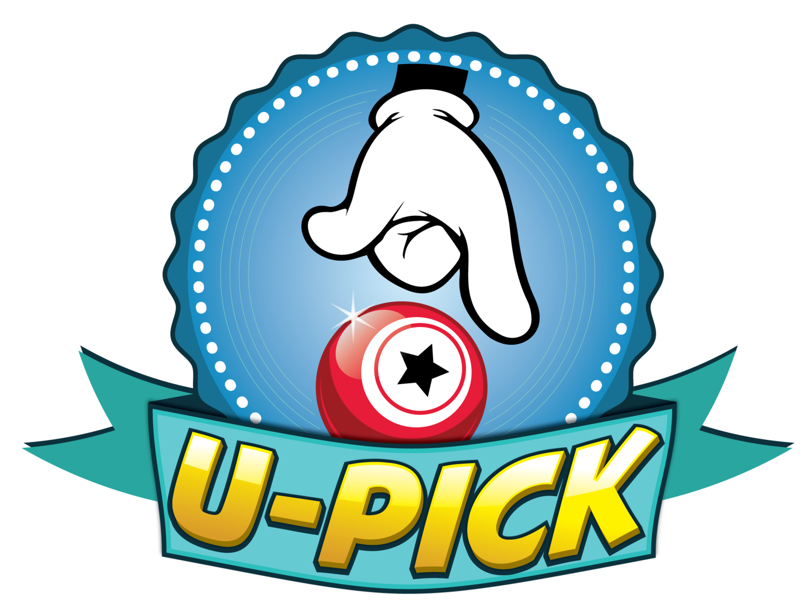 U Pick Logo by Jonathon Bee Baker on Dribbble