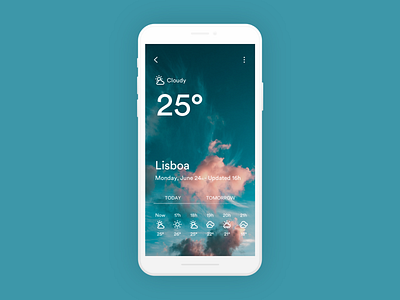 Daily UI #037 - Weather 037 app challenge dailyui design mobile ui weather