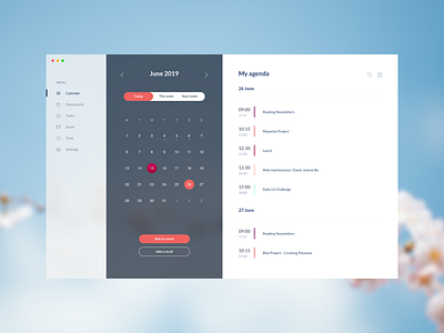 Daily UI #038 - Calendar 038 app calendar challenge dailyui design ui