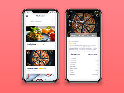 Daily UI #040 - Recipe