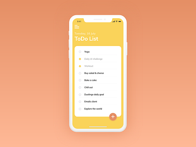 Daily UI #042 -  ToDo List