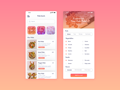 Daily UI #043 - Food Menu 043 app challenge customize dailyui design food food app menu mobile ui
