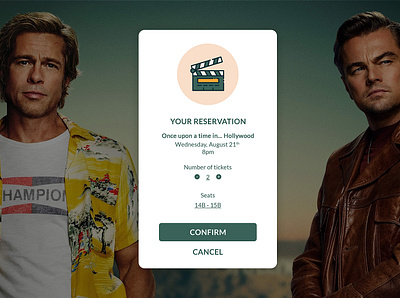 Daily UI #054 - Confirmation 054 challenge cinema confirmation dailyui design ui