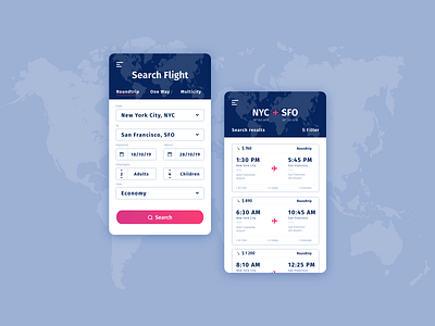 Daily UI #068 - Search Flight