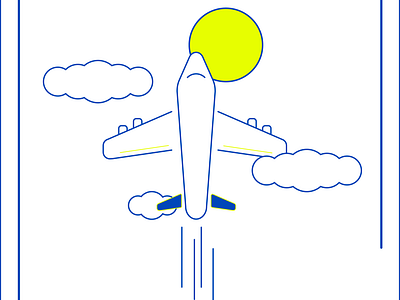 Plane illustration for upcoming app digitalillustration illustration ui vector